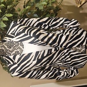 ANNE KLEIN - STAND OUT Zebra Print Blazer - Sz M - NWT!!